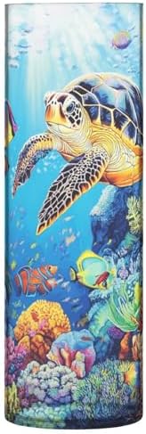 Turtle Plastic Cylinder Vase with Floating Candle Holder