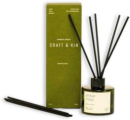 Craft Kin Amber Moss Reed Diffuser 34oz