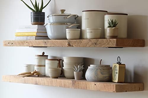 Urban Legacy Reclaimed Barn Plank Floating Shelves Set of 2