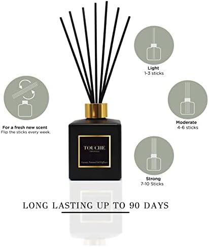 Touche Luxury Natural Reed Diffuser Vanilla Caramel 475 OZ