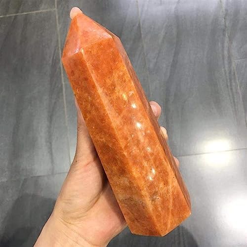 KatLin Golden Sun Crystal Quartz Tower for Reiki Healing and Home Decor