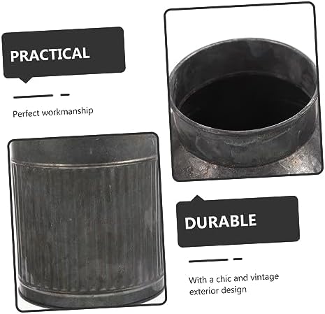 LIFKOME Vintage Flower Pot Retro Bucket for Indoor Plants