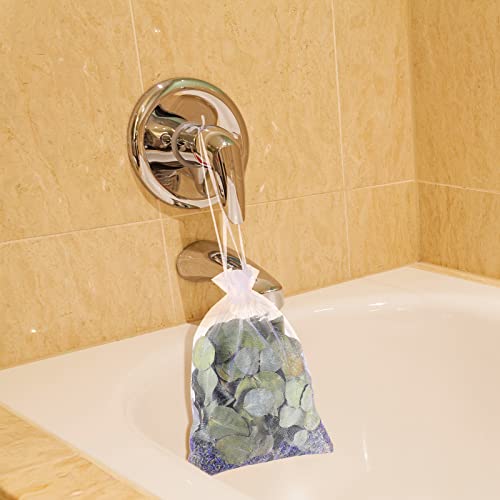 3 Set Dried Eucalyptus Lavender Shower Pouches