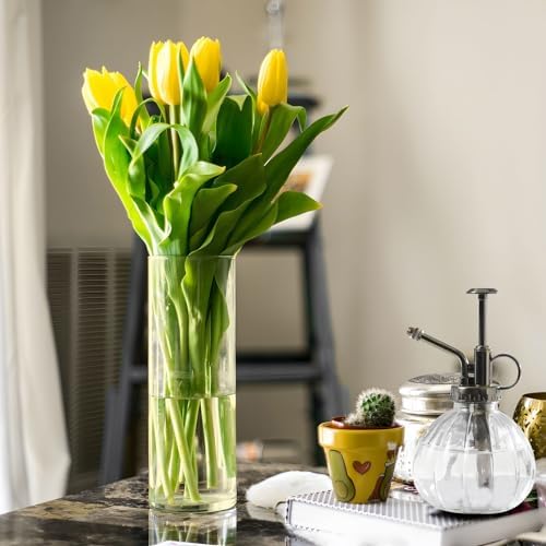 Custom Light Yellow Vase for Centerpieces and Home Decor