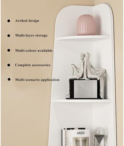 YCKEGEW Corner Display Shelf 3 Tier Ladder Shelf for Kids Bedroom Storage Shelves for Books and Dolls Furniture Decor