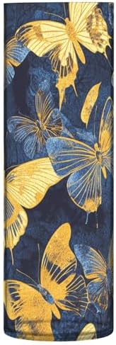 Blue and Gold Butterfly Plastic Candle Holder 118 x 39 Inch