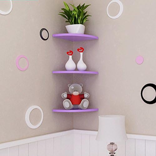 Monochrome Triangle Wall Mount Bookshelf Storage Shelf