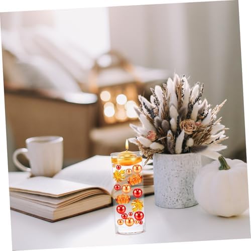 Floral Holder Vase Acrylic Floating Candle Decor Centerpiece for Home Wedding