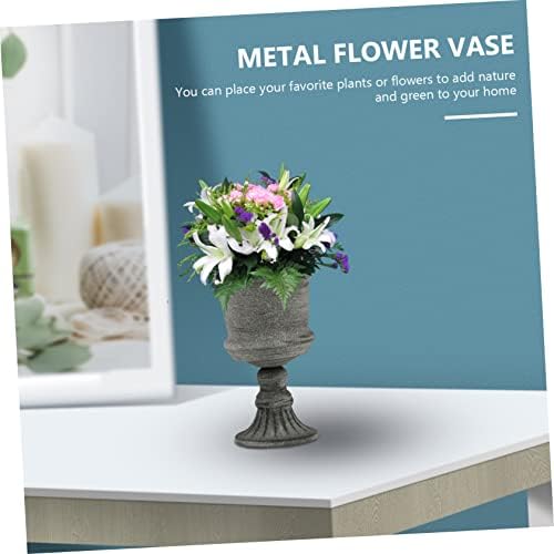 VICASKY Vintage Metal Flower Vase for Wedding Home Office Garden Decor