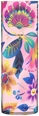 Peach Flower Plastic Hurricane Vase 118 x 39 Inch