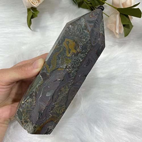 PEKMAR Crystal Quartz Obelisk for Home Decoration
