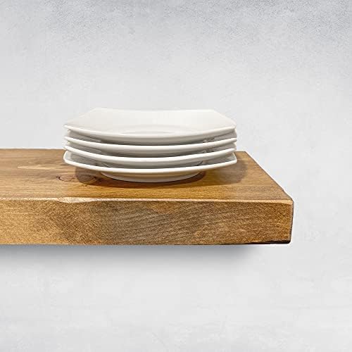 Rustic Floating Shelves Set of 2 Solid Wood Heavy Duty