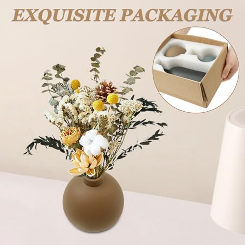 3Pcs Creative Ceramic Flower Vase Set for Home Decor