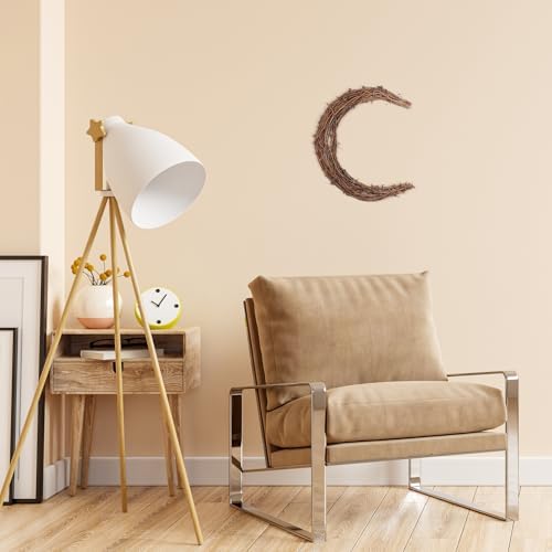 Moon Wreath 118 Inch Natural Grapevine Half Moon Christmas Decorations for DIY