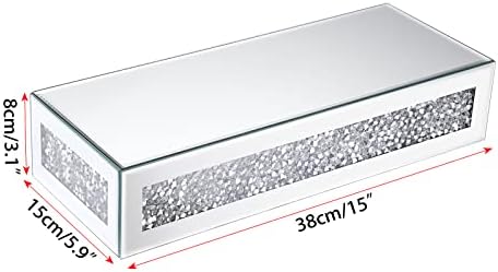 JUXYES Sparkle Diamond Wall Floating Shelf Decor