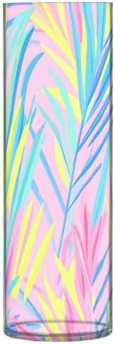 Tropical Plants Plastic Flower Vase for Home Decor