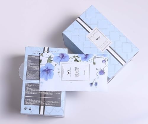 WEALD TRIBE 12 Pack Fresh Linen Scented Sachets for Home Deodorizer