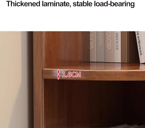 Modern 4 Tier Corner Bookshelf 47 Tall Wood Shelf