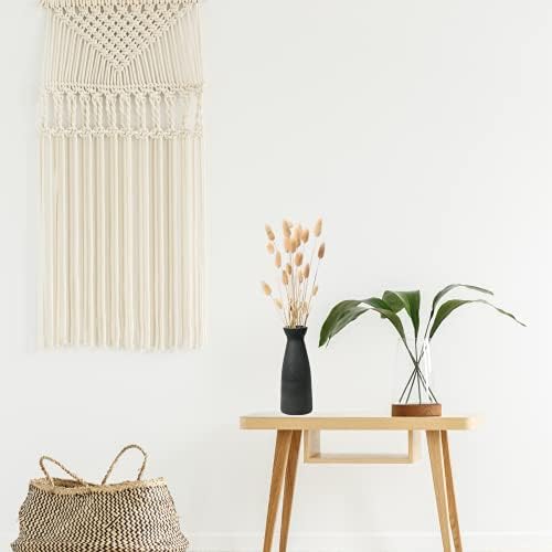 Lontcs WZ-2 Black Ceramic Vase for Pampas Grass