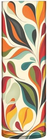 Colorful Swirls Leaves Hurricane Floating Candle Holder 118 x 39 Inch