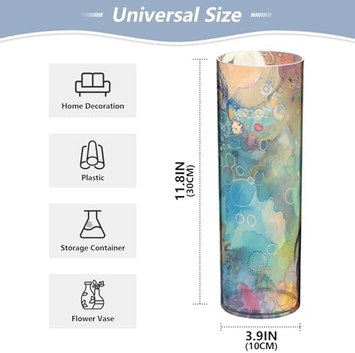 Stork Abstract Watercolor Plastic Candle Holder