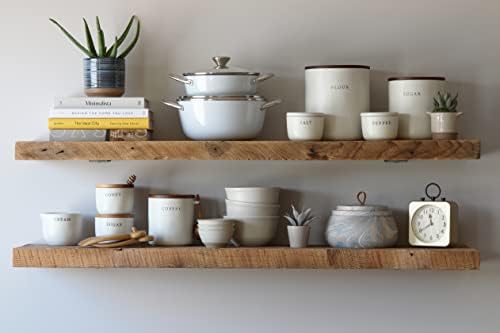 Urban Legacy Reclaimed Barn Plank Floating Shelves Set of 2