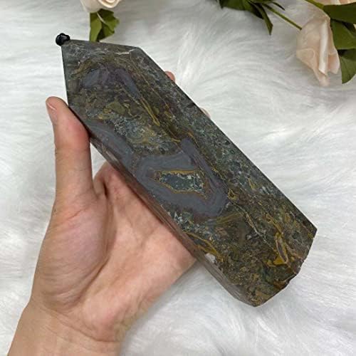 PEKMAR Crystal Quartz Obelisk for Home Decoration