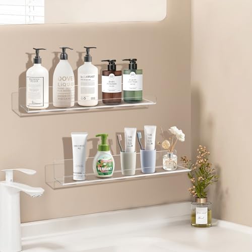 AMEITECH 4 Pack Floating Shelves for Wall Decor Storage