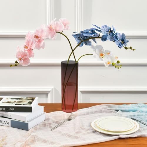 Custom Black Red Gradient Vase for Home Decor