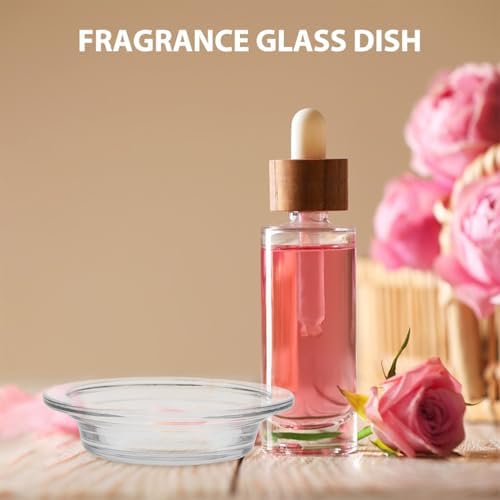 2Pcs Glass Wax Heating Replacement Tray for Aromatherapy Lamps