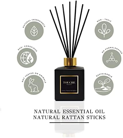 Touche Luxury Natural Reed Diffuser Vanilla Caramel 475 OZ