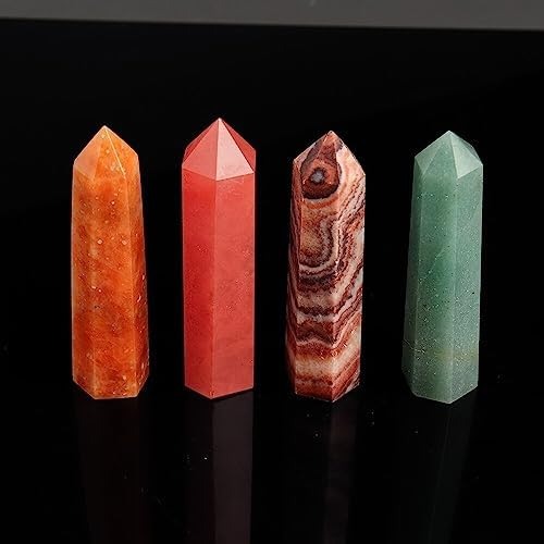 KatLin Green Zebra Stone Crystal Wand for Home Decor