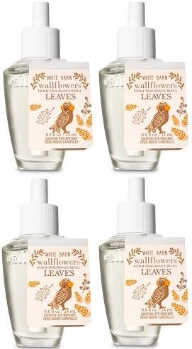 Bath and Body Works 4 Pack Leaves Wallflowers Refill 08 Oz