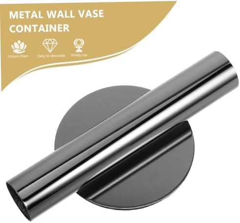 Zerodeko 2pcs Wall-Mounted Metal Flower Vase Tubes for Home Decor