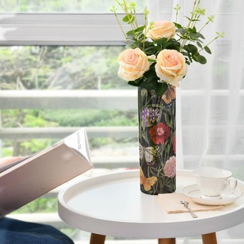 Colorful Vintage Butterfly Plastic Vase 118 x 39 Inch