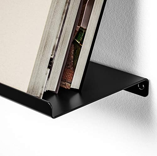 SRIWATANA Black Floating Shelves Set of 3 for Home
