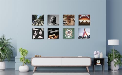 Clear Vinyl Record Wall Shelf 8 Pack 7 Inch