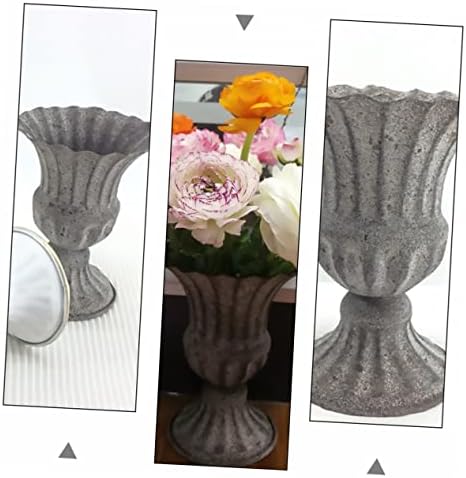 Elegant Dried Flower Vase Wrought Iron Planter for Home and Garden