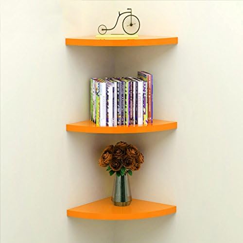 Monochrome Triangle Wall Mount Bookshelf Storage Shelf
