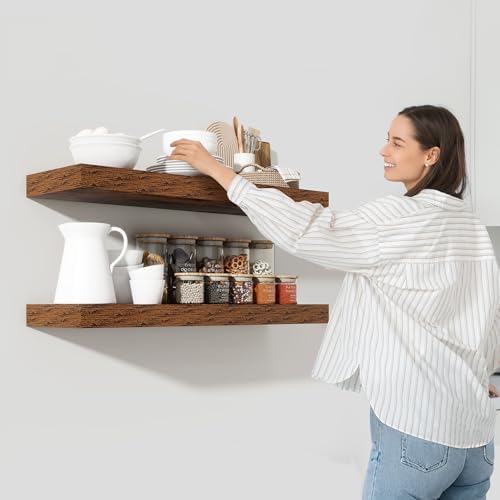 48 Inch Floating Shelves for Wall Storage and Display