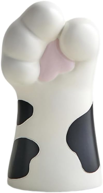 Wait Fly Cat Paw Ceramic Vase Black