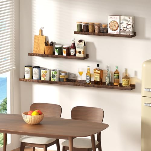 DECKALY Floating Shelves 16 Inch 4 Pack for Home Decor