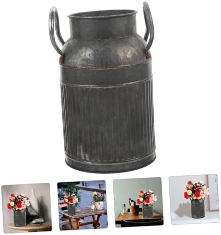 LIFKOME Vintage Flower Pot Retro Bucket for Indoor Plants