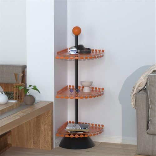Stylish Multi-Layer Metal Corner Shelf for Home Office