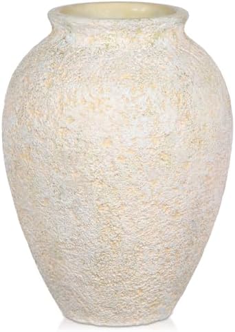 Rustic Ceramic Vase for Home Decor - 67 Inch Beige