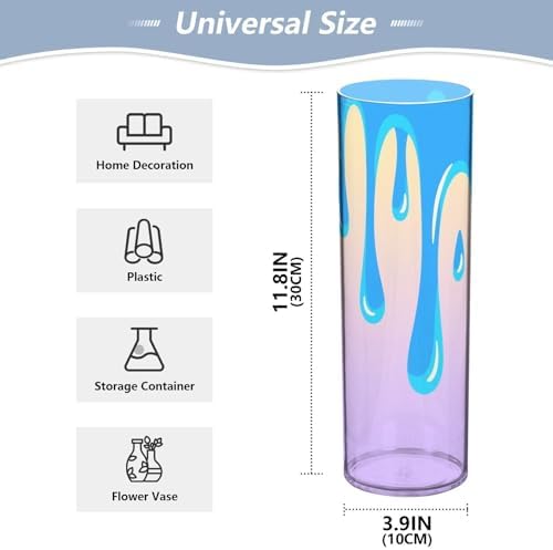 Colorful Plastic Hurricane Candle Holder 118 x 39 Inch Decorative