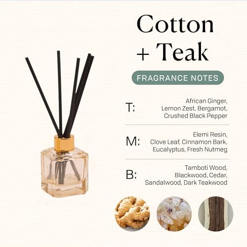 Paddywax Botanica Scented Oil Diffuser in White Glass Bottle