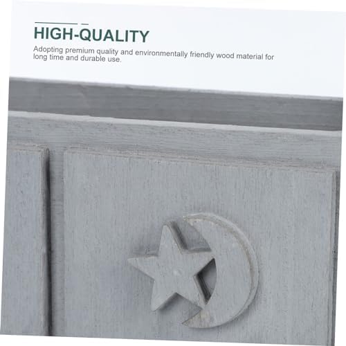 Chic Wooden Flower Pot for Dried Flowers Wall Hanging Decor