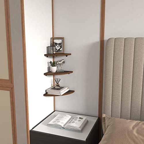 HORLIMER 6 Pack Floating Corner Shelf Set