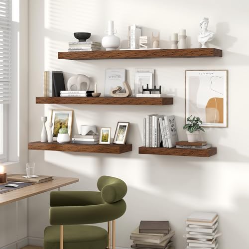 48 Inch Floating Shelves for Wall Storage and Display